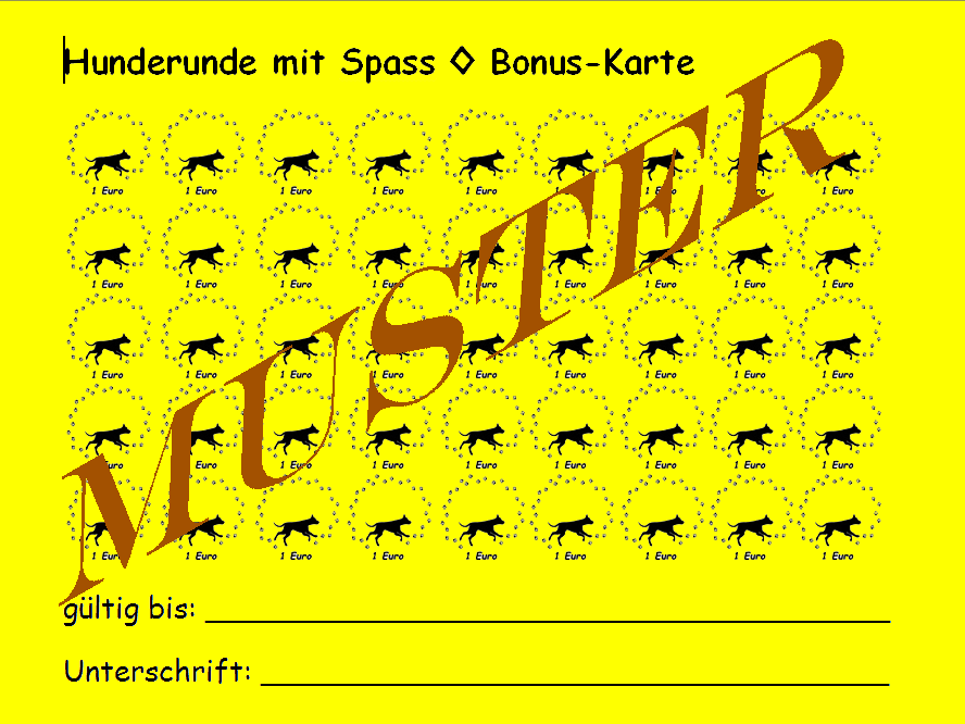 Bonuskarte der Hunderunde-mit-Spass